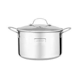 Nồi luộc gà Inox 3 Lớp Cao Cấp Đáy Liền Emich Trimax Size 26cm - Hàng chính hãng bảo hành 36 tháng