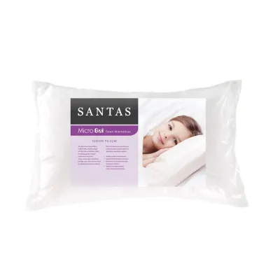 SANTAS หมอนหนุนเด็ก รุ่น MICRO GEL JUNIOR พร้อมปลอกหมอนในแพ็คแบบคละลาย