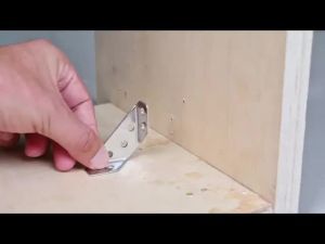 Premium Stainless Steel Furniture Corner ckets with Screws Furniture Triangle Support Frame COD