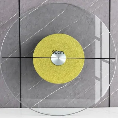 Tempered Glass Rotating Desktop Table Turning Glass Table Dining Turntable 60cm/80cm/90cm