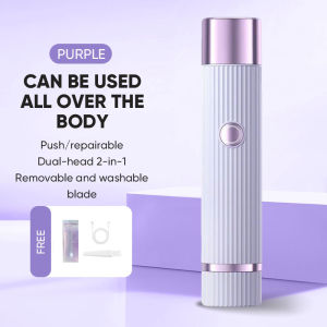 2 In 1 Rechargeable Epilator Women Painless Hair Removal Waterproof Double Head Shaver Hair Remover