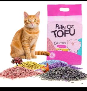 2.5 kg Natural Tofu Cat Litter Eco-Friendly & Dust-Free for Multiple Cats | Low Tracking Quick Clumping & Flushable | 30-Day Odor Control