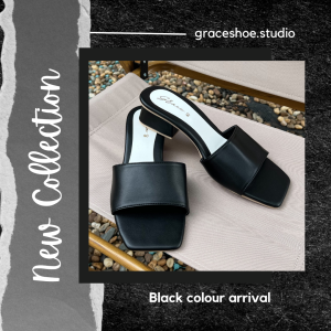 [ส่งเร็วพิเศษ!] grace รองเท้าเปิดส้น GH-009 คาดนิ่ม รองเท้าไซส์ใหญ่ ไซส์ 36-45 รองเท้าแตะส้นสูง รองเท้าแฟชั่น รองเท้าส้นสูง 1.25 นิ้ว นิ่มแตกต่างไม่เหมือนใคร