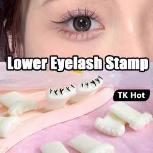 MHEW Little Devil Eyelash Stamp Stencil Beginners Natural False Eyelash Print Tool Adjustable Easy Lower Eyelash Template Seal Women