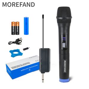 Wireless Microphone UHF Handheld Rechargeable receiver Dynamic Microphone For Karaoke 308 Bluetooth microphone