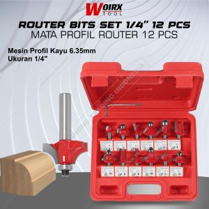 Mata Router Set Mata Profil Mata Trimmer Set Router Bit Set 12pc WOIRX TOOL