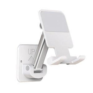 Wall Mount Cell Phone Tablet Holder Retractable Phone Stand for Mirror Bathroom Bedroom Kitchen Treadmill Non Slip Wall Holder