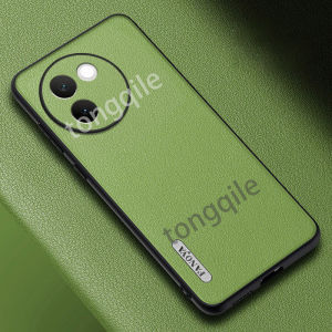 เคสโทรศัพท์สำหรับ Vivo V30e 5G VivoV30e V30 E Lite 2024หนัง PU พื้นผิวโทรศัพท์ดีไซน์แฟชั่นน้ำหนักเบากรอบ TPU แบบนุ่มเคสกันกระแทกเต็มรูปแบบป้องกันการลื่นฝาหลังสีทึบ