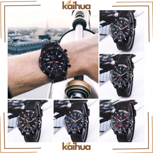 KAIHUA Jam Tangan Pria GT Sport Chrono Grand Touring Korea Fashion Quartz Silikon Rubber Analog Watch GT002