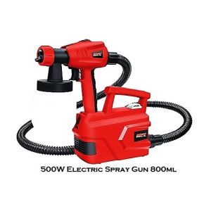 BUILDMATE MPT 500W Electric Spray Gun 800ml MESG5005 for smooth even coating applications