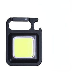 USB Rechargeable Keychain Light Mini Bright Flashlight Inspection Light Bottle Opener Emergency Work Light