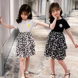 Kids Girls Dress: Short Sleeve & Chiffon Options
