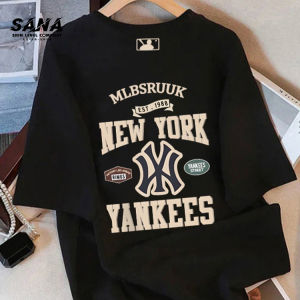 【Ready Stock】American trendy brand pure cotton short-sleeved T-shirt women summer high-end baju T-shirtLelaki Wanita