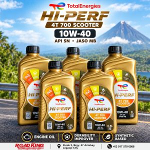 TOTAL HI-PERF 4T 700 10W-40 SCOOTER ENGINE OIL - 0.8L / 1L