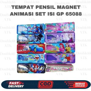 Tempat Pensil Magnet Animasi GP 65088 Set Isi
