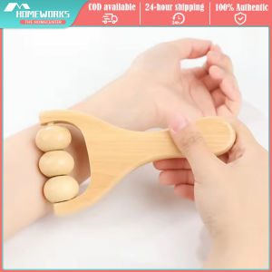 Portable Wooden Mini Roller Massager Neck Shoulder Leg Universal Hand Massager Massage Tool Acupoint Foot Massager Muscle Pain Relief