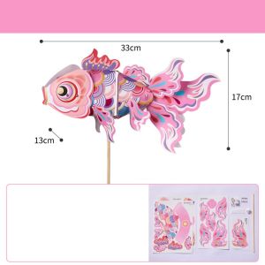 GONUUWGL ไฟ LED โคมไฟโคมไฟรูปปลาทอง เรืองแสง ทำมือ โคมไฟปลาคาร์พโคอิ จีน กลางฤดูใบไม้ร่วง วัสดุทำโคมไฟ DIY พร็อพถ่ายภาพ