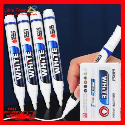 Baoke Pen White Permanent Marker pen water-based white ink 1pce marker