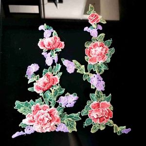 Set Bordir Bunga 3D Import