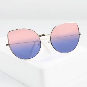 QSK703 Kacamata Frame Hitam Model Retro Cat Eye Sunglasses Woman Fashion
