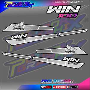 STRIPING VARIASI HONDA WIN 100 / STICKER LIST VARIASI MOTOR HONDA WIN 100