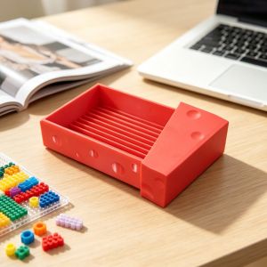 MMLUCK Chống bụi Khay phân loại hạt cườm có nắp Hiệu quả Bộ dụng cụ làm hạt in 3D Dễ thương Tiết kiệm thời gian Khay đựng hạt cườm Fuse Beads Nghệ thuật làm hạt cườm