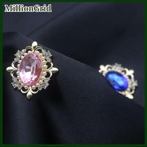 MillionGrid 29x32mm Exquisite Alloy Rhinestone Buckle Bowknot Hair Accessories Material Accessories Wedding Invitation Decoration