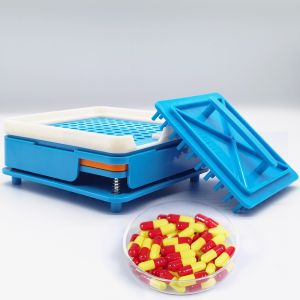 Size 000 00 0 1 2 3 4 Manual capsule filling machine 100 holes Plastic Capsule filling tray Home DIY for lab