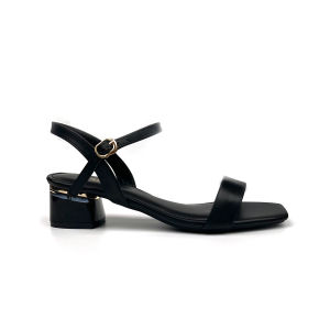 Giày Sandal Nữ Đế Vuông 3 Phân Dép Guốc Cao Gót Quai Ngang 3cm Da Mềm NUDDO _ N305