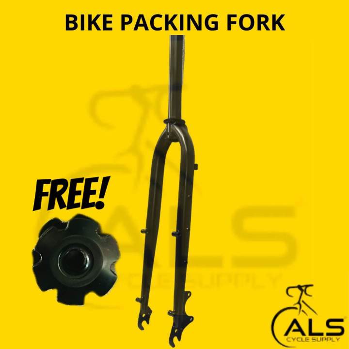 BIKE PACKING FORK GRAVEL BIKE RIGID FORK (FREE 2PCS ALLOY BOTTLE CAGE ...