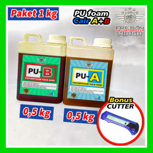 PU AB PU A+B Bahan Insulasi Bangunan Cairan PU-A dan PU-B Polyurethane Foam Rigid Busa Keras Padat Cor Pengisi Celah Lubang