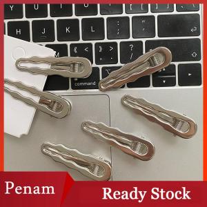 [PAM] Màu bạc kim loại tóc Cá Sấu clip cho cô gái lượn sóng Punk kẹp tóc barrette trang trí phụ nữ Tạo Kiểu Tóc công cụ Phụ kiện tóc