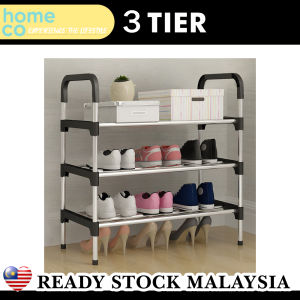 HOMECO 3/4/5/6 Tiers Carbon Steel Pipe Shoe Organizer Rack  Shoe Rack Rak Kasut