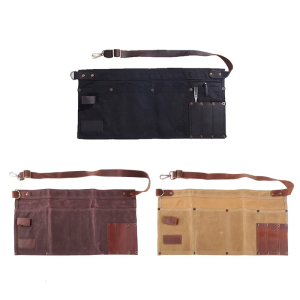 Waiters Server Aprons Half-length Waist Aprons with Pockets Restaurant Waiters Waitress Chef Aprons Kitchen Accessories