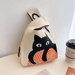 Tas Rajut Premium Import / Buffalow Bag Bangkok Knit Tote Bag Rajut / Tas Souvenir Bag / Tas Wanita Lucu Premium