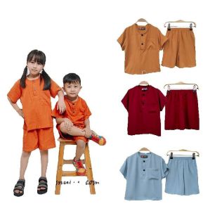 pajamas setelan anak laki laki perempuan motif rayon premium usia 1-9 thn