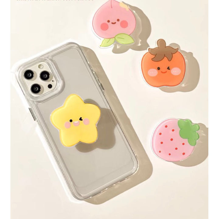 POPSOCKET ACRYLIC KOREAN STYLE GRIPTOK STAR PEACH POP SOCKET