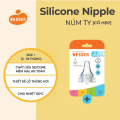 Núm Ti Wesser Cổ Hẹp Núm Vú Cho Bé Sơ Sinh Silicon Siêu Mềm Đủ Size từ 0 đến 18 tháng. 