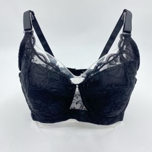 Soladi Bra For Women Plus Size Wired CDE Cup Floral Lace Thin Sponge Baju Dalam Wanita Bra Besi Baju Dalam Plus Size Dawai