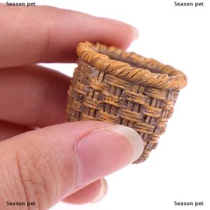 [COD] Season pet 1PC 1:12ตุ๊กตาขนาดเล็กเรซิ่นตะกร้ารุ่นตุ๊กตาอุปกรณ์ครัว