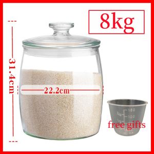 8kg Rice Storage Container Food Storage Containers with Lids Large Food storage box sealed grain container
