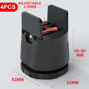 4pc Furniture Booster Feet Adjustable Coffee Table/table Legs/sofa Cushions Heightening Foot Pads