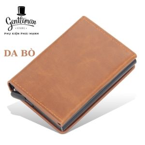 Ví Đựng Thẻ Thông Minh Chống Trộm Thông Tin Tín Dụng Có Ngăn Đẩy Thẻ Tiện Lợi
