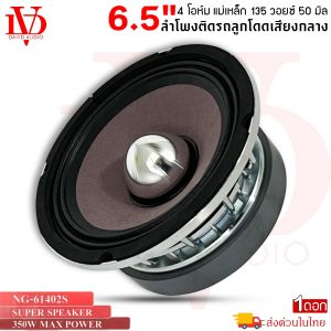 สินค้าคัดพิเศษ !! DV DAVID AUDIO รุ่น NG-61402S เฟสปลั๊ก กรวยม่วง ลำโพงเสียงกลางขอบหยักโครงโครเมี่ยมเงา