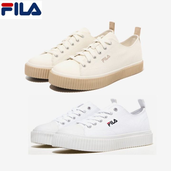 FILA Korea Fila Unisex Layer 2 Colors White Beige Shoes Size mm Lazada