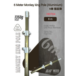 SAMLEE M2222 Heavy Duty Monkey King Durian Pole 2m/4m/6m H0701/H0702/H0703
