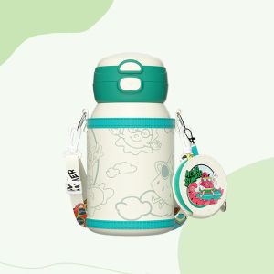 Botol Tempat Air Minum 550ml Stainless 316 Gelas Termos Anak Berdesain Lucu Termos Aman untuk Minuman Anak Bebas BPA Tahan Lama dan Anti Bocor Isolasi Tahan Lama