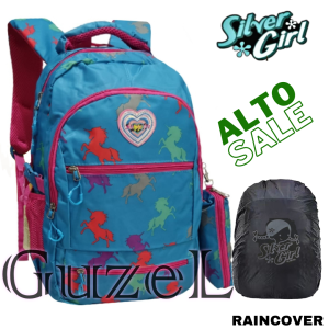 Tas Anak Sekolah Perempuan SILVER GIRL terbaru sd smp remaja Gratis Gantungan + Jas Hujan