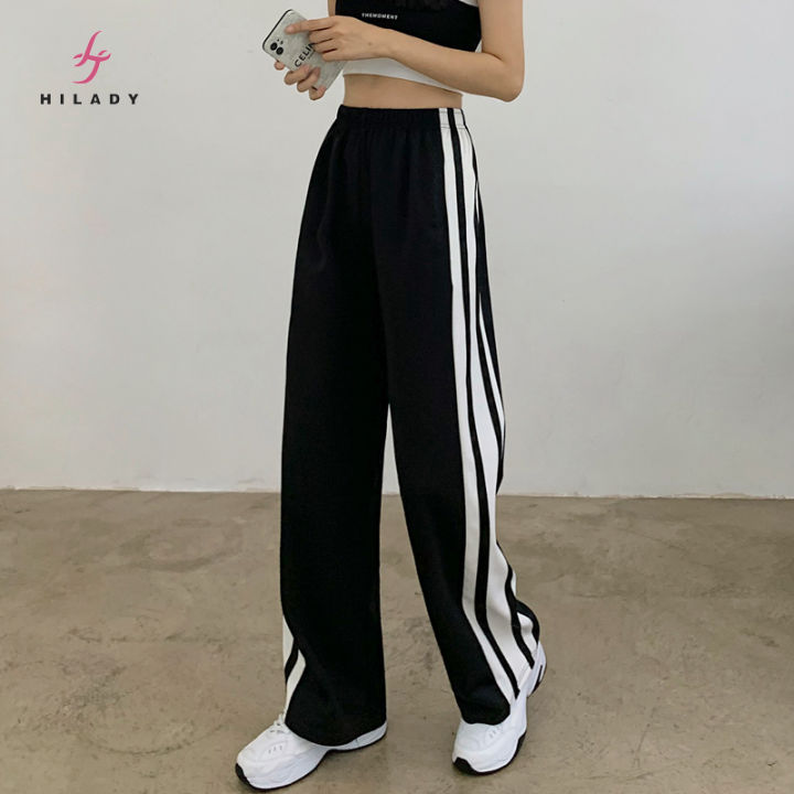 HILADY Korean Style All-match Loose Wide Leg Pants Casual Sports Pants  Women's Large Size Trousers