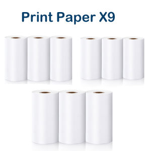 ECILY Mini Thermal Label Printer Smart Pocket Portable Photo Printer For Phone Wireless Bluetooth Adhesive Miniprint W/ Printing Paper